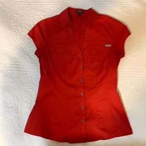 Express Career casual button up top